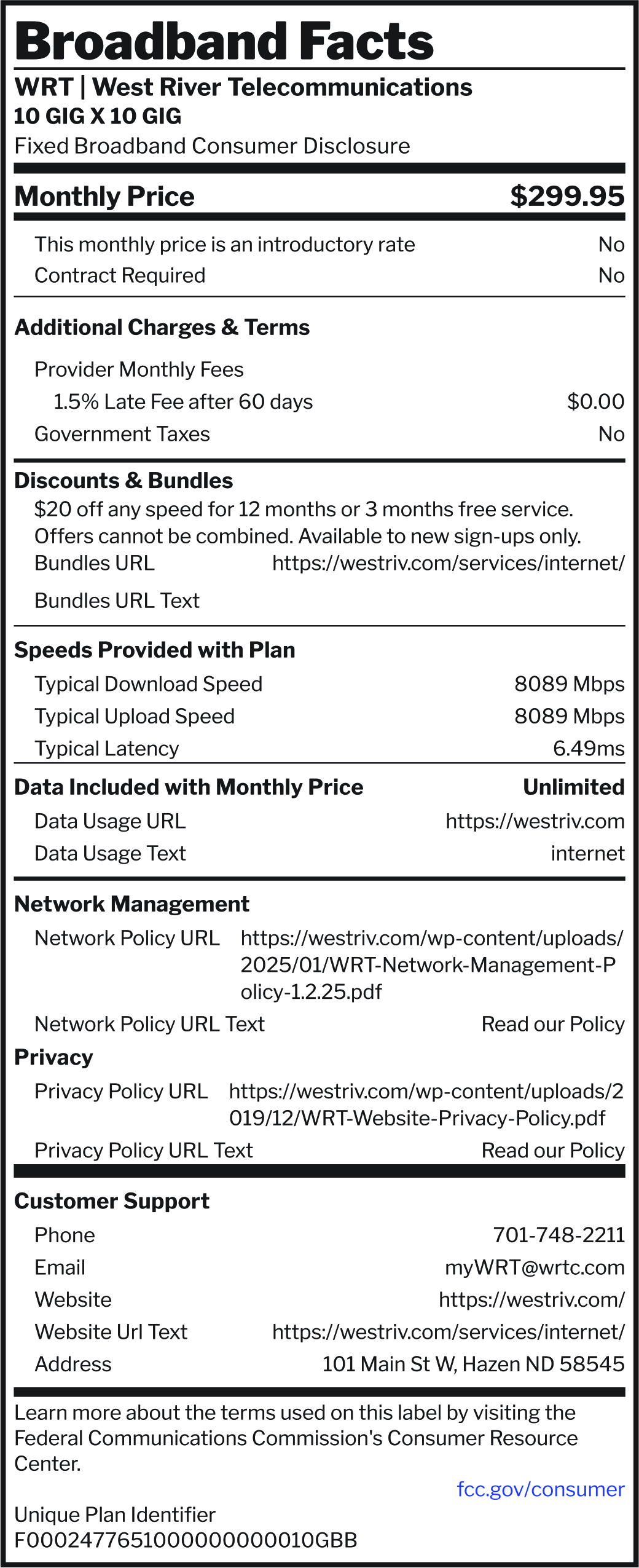 North Dakota High-Speed Fiber Internet Service Provider | WRT